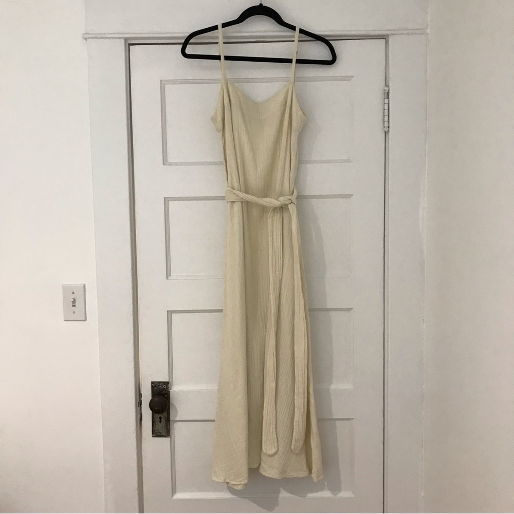 Mara Hoffman Philomena Dress in Cream. Size Medium.